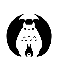 My Neighbor Totoro (Free Pumpkin Stencil - Pumpkin Pattern - Pumpkin  Template - Jack-o-lantern stencil) : r/PumpkinStencils