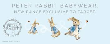 We realise that value is important to you, but not at the expense of good design. Target Australia Peter Rabbit Babywear New Range Exclusive To Target Milled