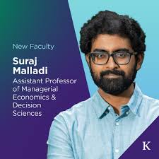 From a young age, Suraj Malladi was inspired by his botany professor  grandfather to teach at a university. While he took a slightly different  route from botany, he is happy with his