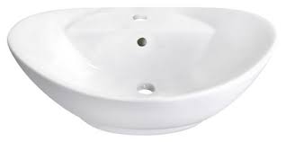 La colonne sert à supporter la vasque du lavabo et en cache les tuyaux pour rendre l'impact esthétique plus agréable. Lavabo Vasque Ovale American Imaginations 58 42 Cm De Largeur Par 38 Cm De Profondeur Couleur Blanche Pour Robinet Simple Walmart Canada