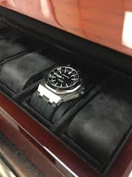 Genuine 6 Piece Wood Watch Case With Black Suede Interior Mens Watch Box Wood Watch Case Personalized Watch Case