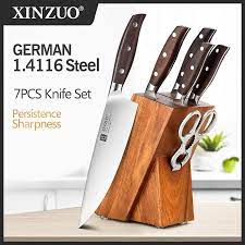 Check spelling or type a new query. Xinzuo Professional Full 7 Pcs Knife Set German 1 4116 Stainless Steel Kitchen Knives Sets Best Kitchen Slicing Santoku Tool Knife Sets Aliexpress