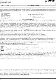 Leeds international festival of ideas. Tr 0059 E Xg 75 Vhf User Manual Manual 1 Harris Corporation