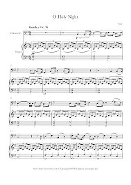 O Holy Night Sheet Music For Cello 8notes Com