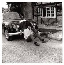 Keith with his Bentley Blue Lena by Gered Mankowitz on artnet