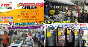 Kajang, bangi, putrajaya, bandar seri putera, bukit makhota, bandar puteri bangi, bangi avenue, kajang, dengkil, puchong, semenyih, sepang, salak tinggi, kota warisan,jenderam, nilai, seremban. Wahh Di Subang Perdana Opening Ada Promosi Barangan Elektrik Oleh Tbc Yang Lebih Gempak Penduduk Sekitar Subang Pasti Terkejut Bila Dapat Tahu Berita Hangat Ini