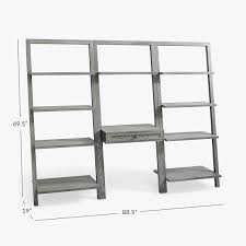Shop wayfair for the best leaning bookshelf desk. Beadboard Leaning Wall Desk Bookshelf Set Pottery Barn Teen