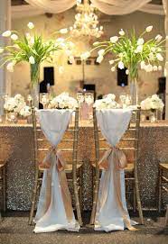 Sparkling Sequin Winter Wedding Wedding Decorations Wedding Chairs Tulip Wedding