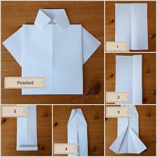 Write your message inside the card. Making Craft Shirts For Father S Day Origami Shirt Father S Day Diy Diy Gifts For Dad