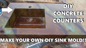 building a sink mold for concrete