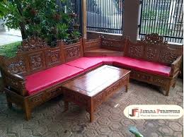 Material bahan baku kayu jati perhutani pilihan berkualitas. Set Kursi Tamu Jati Sudut Minimalis Mahkota Jawara Furniture Jual Furniture Jati Jepara Toko Mebel Perabot Perlengkapan Rumah Di Bekasi Bogor