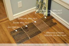 Testing Minwax Stain Colors For Hardwood Floor Walnut Wood