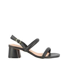 Nude Lacee Black Heeled Sandal