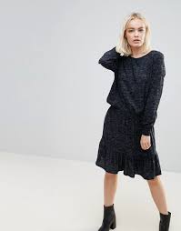 B Young Drop Waist Tunic Dress Multi Casual Dresses For Women Dresses Tunic Dress