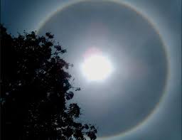 A halo is a ring or light that forms around the sun or moon as the sun or moon light refracts off sun pillars appear as a shaft of light extending vertically above the sun, most often at sunrise or. Solar Halo Sun Sky Amaizing Abytrick123