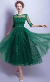 1950s Vintage Style Lace Tea Length Button Dress Tea Length Prom Dress Tea Length Dresses Prom Dresses Vintage