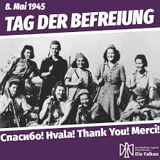 Ein tag der niederlage für deutschland, ein tag des sieges für ost und west und ein tag der befreiung eines jeden volkes das keine angst mehr haben müsste das russische, englische was ist eure meinung zum 8. 75 Jahre Tag Der Befreiung Sjd Die Falken Karlsruhe