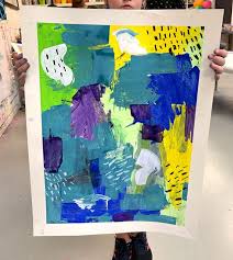 Abstract Scraper Painting Kids Art Classes Camps Parties And Events Small Hands Big Art Abstract Art Projects Painting Art Lesson Color Art Lessons