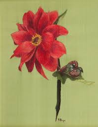 Thread Painting And Silk Shading Embroidery Techniques And Projects Silk Shading Dhalia By Hampton Court Palace Student Karen Binda Who Won The Hilda Watson Prize For Silk Shading During The Annu Thread Painting Painting Art