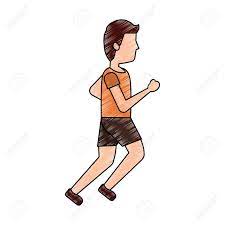 Efemérides del 1 de febrero. Hombre De Deporte Corriendo Ilustracion De Vector De Dibujos Animados Atletica Activa Ilustraciones Vectoriales Clip Art Vectorizado Libre De Derechos Image 91209845