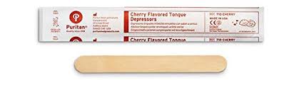 Tongue depressor manufacturer and supplier here. Amazon Com Puritan Medical 5 5 Cherry Flavored Junior Wood Tongue Depressor 710 Cherry Case Of 50 Industrial Scientific