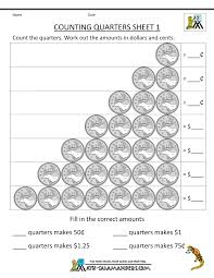 2nd Grade Money Worksheets Counting Quarters 1 Money Worksheets Money Math Canadian Money