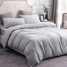 Two decorative pillows, one square and one oblong with embroidered and pieced details provide the perfect finishing touches to this 8 piece bedding set. Pure Era Solid Print Cotton Washable Duvets Queen Dark Blue Walmart Com In 2021 Grey Comforter Bedroom Duvet Cover Sets Bedding Sets