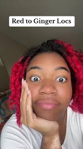 One year of loc growth and a change in colour loving my ginger era 🧡  #locsoftiktok #locjourney #blackgirlhairtok #loctok #bleachedlocs #redlocs  #gingerlocs