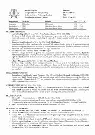 Sample Resume For Internship In Computer Science Fresh Puter Science ...