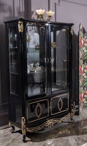 Simple design work blends straight lines with a slender black frame and. Casa Padrino Luxury Baroque Display Cabinet Black Gold 124 X 54 X H 194 Cm Solid Wood Display Cabinet In Baroque Style Noble Magnificent