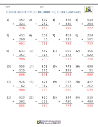 Free vedic mathematics books from the vedic mathematics academy. 3 Digit Addition Worksheets