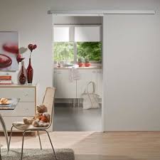 Porte Interieure Coulissante En Verre 75 X 203 Cm Porte Vitree Transparente Poignee Carree Inova Cdiscount Bricolage