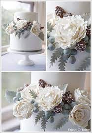 From Flowers To Cake Winter Wedding Cake Wedding Cakes With Flowers Winter Bridal Bouquets