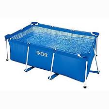 Intex Piscine Metal Frame Junior Rectangulaire 2 20 X 1 50 X 0 60 M Amazon Fr Jardin