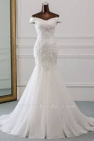 Off Shoulder Lace Up Applique Mermaid Wedding Dress In 2020 Wedding Dresses Lace Lace Mermaid Wedding Dress Long Sleeve Wedding Dress Lace