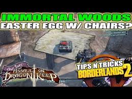 Immortal Woods Easter Egg 2 Chairs Table Button Tiny Tina Dlc Borderlands 2 Youtube