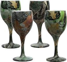 A champagne glass is a form of stemware designed specifically to enhance the drinking of champagne. Rivers Edge Camo Wine Glasses Walmart Com Walmart Com