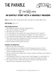 Printable bible studies with questions. Planting Seeds Bible Study For Kids Printable Wildly Anchored Faith Family Homeschool