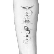 Black And White Space Tattoos For Men Pin By Blatko Todor On Tattoos Planet Tattoos Tattoos Solar System Tattoo