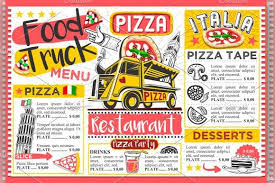 Food Truck Pizza Menu Street Food Pizza Food Truck Food Truck Menu Food Truck Festival
