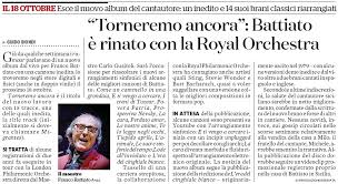 And we'll be back in a short while to rock some more. Torneremo Ancora Battiato E Rinato Con La Royal Orchestra Alessio Cantarella
