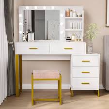 Semiocthome Makeup Vanity Desk With 10