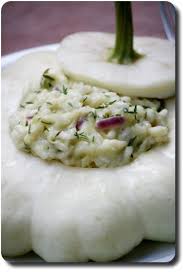 Risotto Au Patisson Et Courgettes En Detail Patisson Recette Patisson Patisson Farci