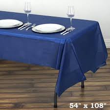 54 X 108 Navy Blue 10 Mil Thick Waterproof Tablecloth Pvc Rectangle Disposable Tablecloth Plastic Table Covers Waterproof Tablecloth Plastic Tables