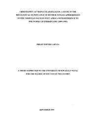 If you like cover letter example, you might love these ideas. Christianity As Vernacular Religion Researchspace University Of
