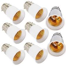 Buy products such as simba lighting scentsy wax warmer small globe g16.5 round bulb 25w e12 candelabra base (4 pack) for chandelier, ceiling fan, decorative vanity lights, sconce, clear glass, 110v 120v, 2700k warm. Skyunion B22 To E27 Lamp Base Led Bulb Converter Adapter Ceiling Fan Light Bulbs Socket For Bluetooth Smart Bulb 8pcs Plastic Light Socket Price In India Buy Skyunion B22 To E27 Lamp