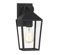 Cole Outdoor Wall Light, Small 13" Black