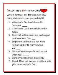 Valentine's day emphases love of all kinds. Valentine S Day Trivia Quiz W Answer Key By House Of Knowledge And Kindness