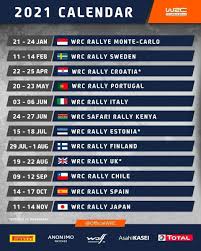 Following their cancellation in 2020 due to covid, the return of kenya's safari rally, one of motorsport's legendary contests, and rally japan provide a. Official Motor Sport World Ke On Twitter The Fia Has Released A Provisional 2021 Calendar For The World Rally Championship And Kenya Is Included In Events Schedule Monte Carlo Jan
