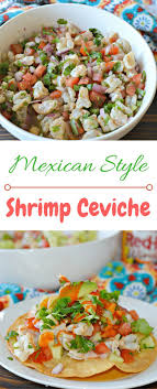 Shrimp Ceviche Made With Shrimp Lime Juice Avocado Jalapeno Cilantro And Finished Off With Frank S Redhot Ceviche Recipe Spicy Recipes Mexican Food Recipes